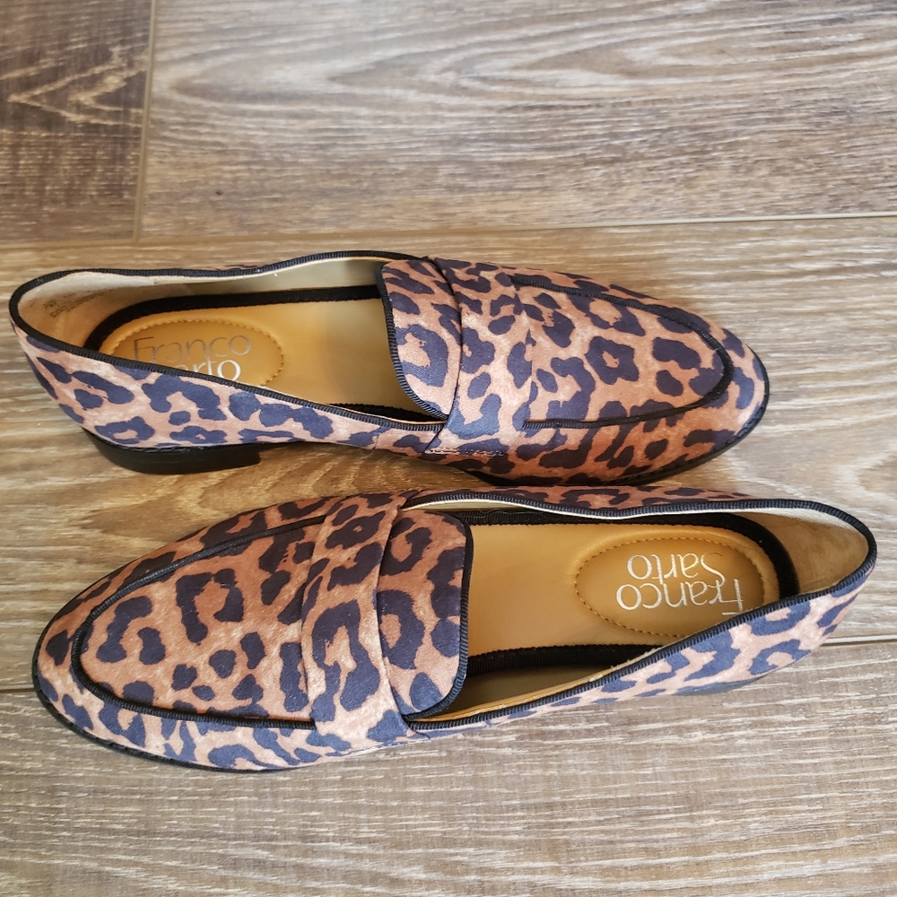 Franco Sarto leopard-print loafers, women's size 7